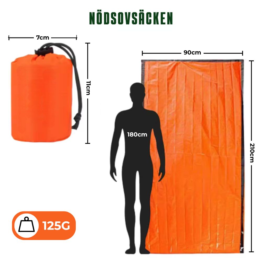 Nödsovsäcken - Den kompakta livräddaren